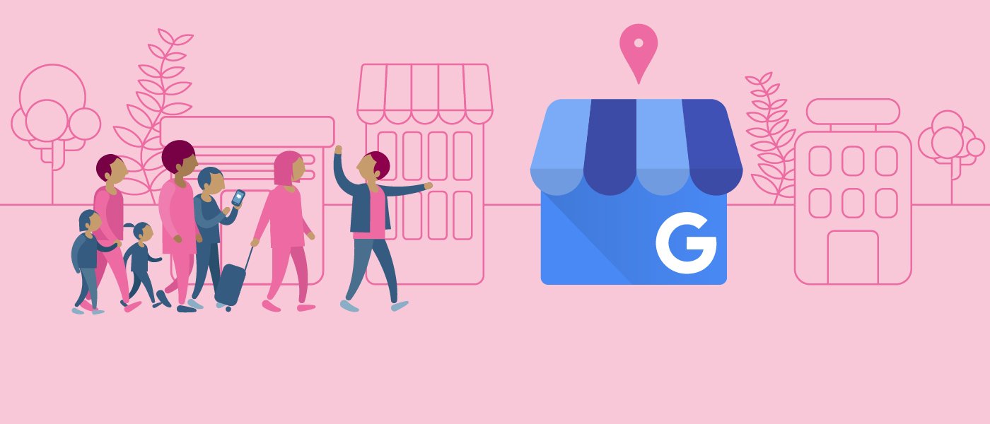 Google my business. Illustration.