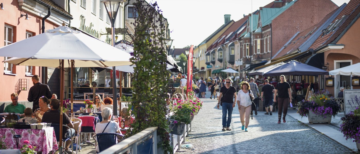 Bild från gata i Simrishamn