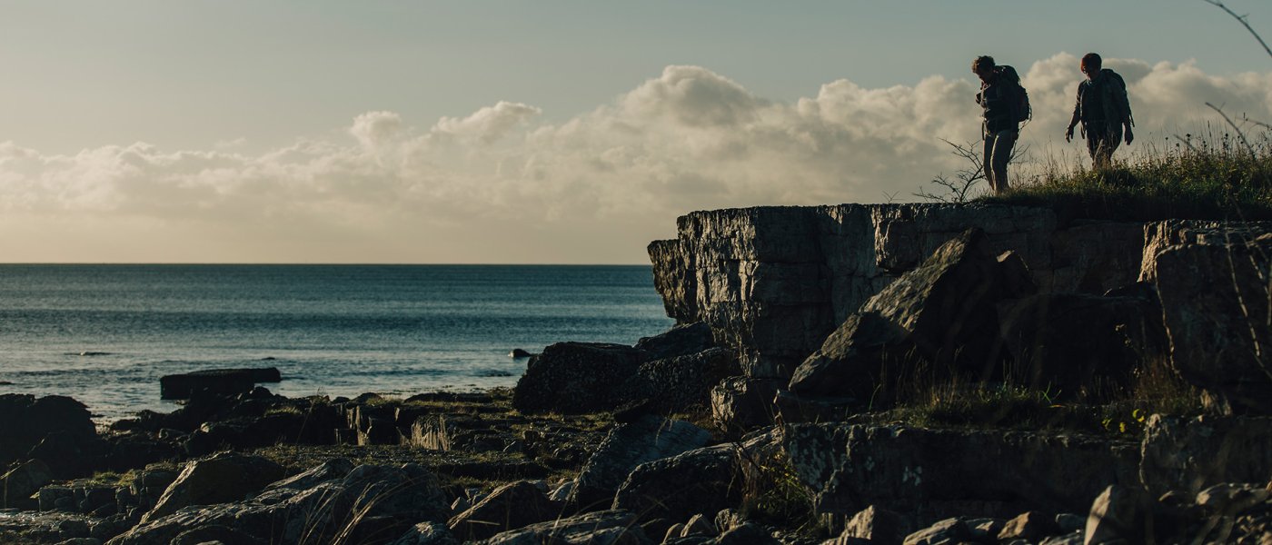 Två vandrare på Hovs hallar