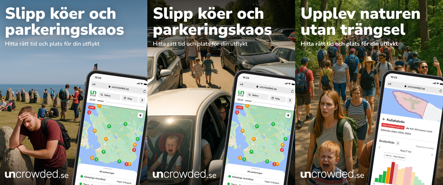 Upprörda och trötta människor som trängs på populära turistmål och parkeringar. AI-genererad.
