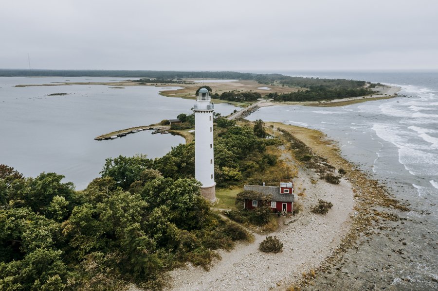 Fyren Långe Erik på Öland. Foto.