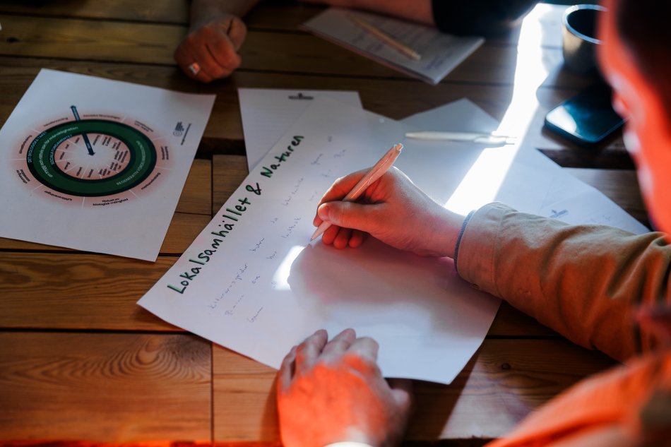 Människor arbetar i grupp