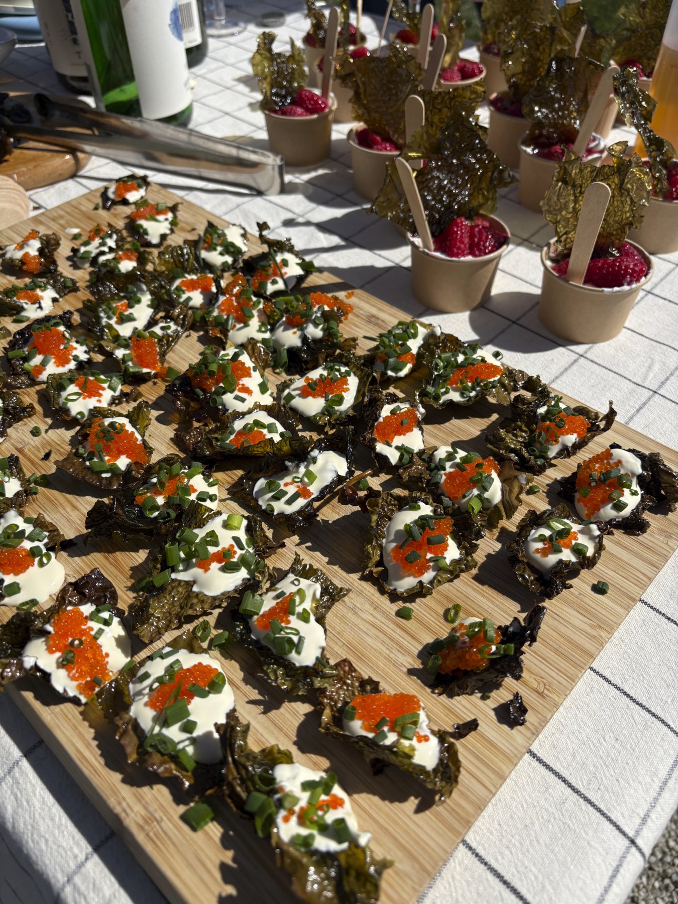 Upplägg av tångsnacks 