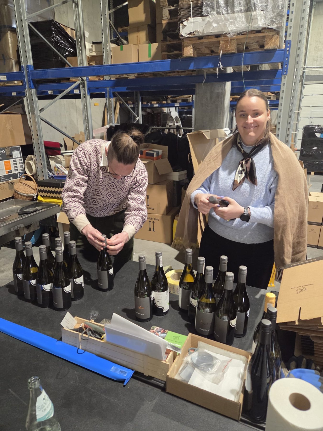 Packetering av vin